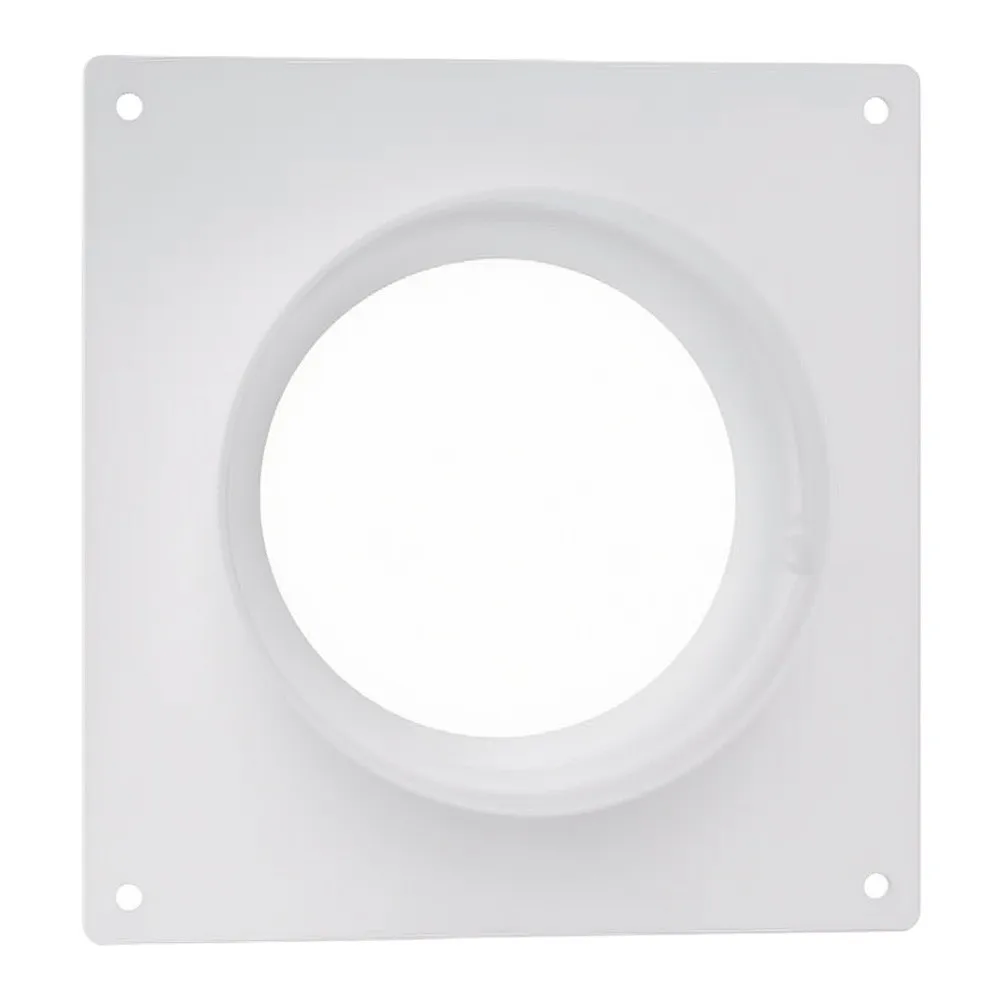 ABS Plastic Air Vent Duct Connector Flange 4 in 6 in 100 mm 150 mm for HVAC For Heating Cooling Ventilation Use