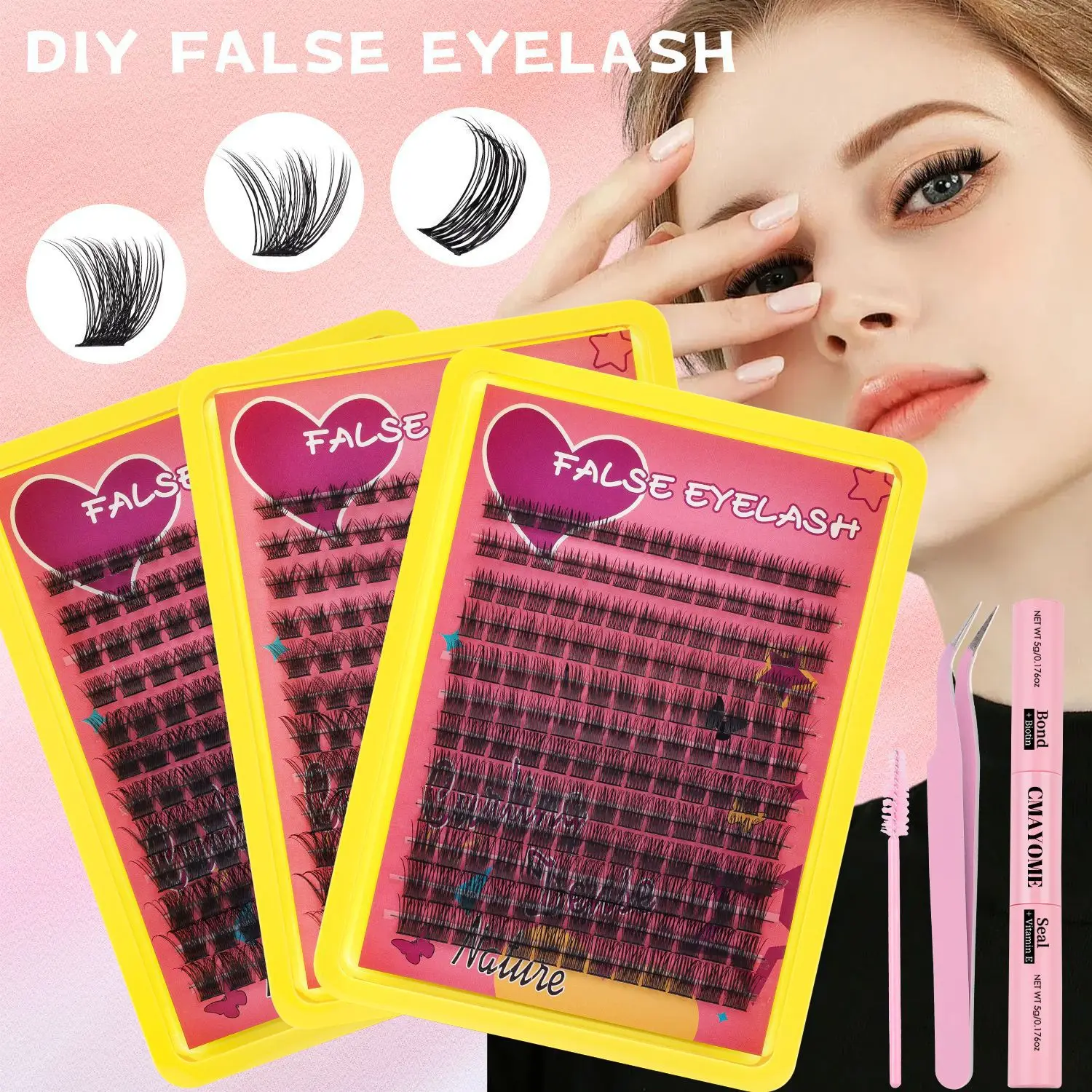 D Song False Eyelashes 10D 20D 30D Mixed Set Hot Selling Eyelash Extensions for Volume Mascara