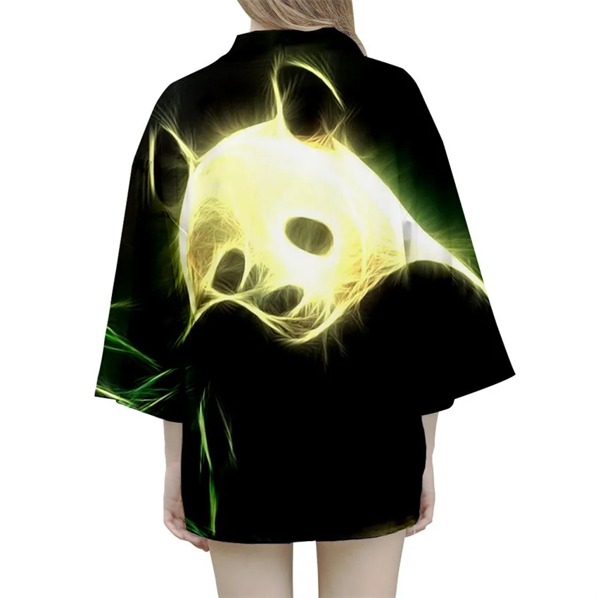 سترة كارتون باندا على الطراز الياباني كيمونو هاوري للرجال والنساء ملابس يابانية تقليدية ملابس آسيوية