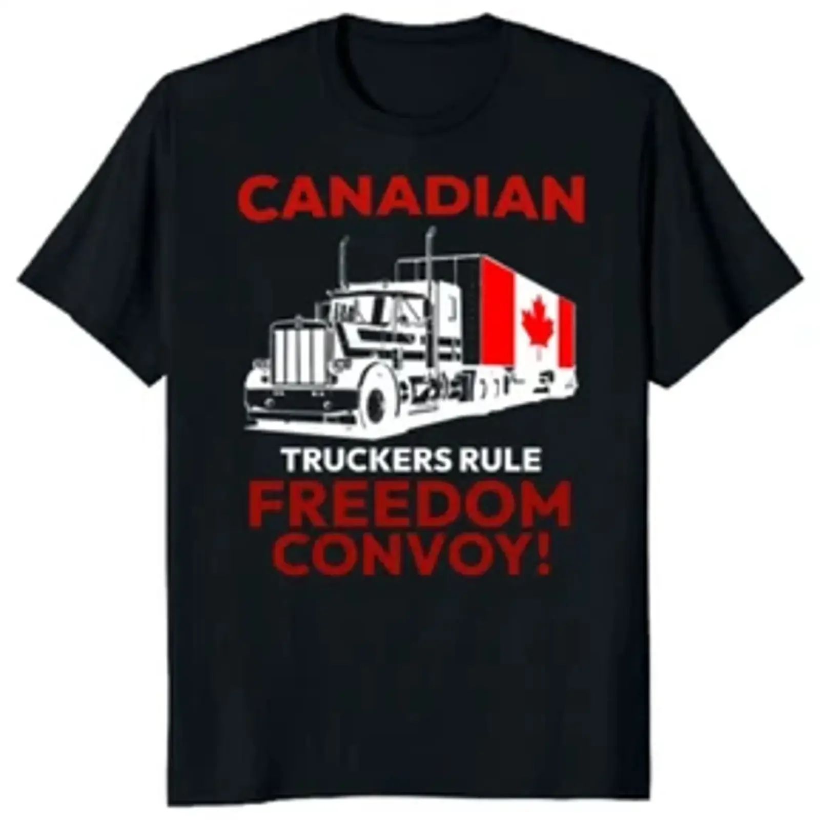 NEW LIMITED Freedom Convoy Canada Truck Classic Novelty T Shirt M 3XL Fast Shipping vintage Washed Versatile Slightly Unisex