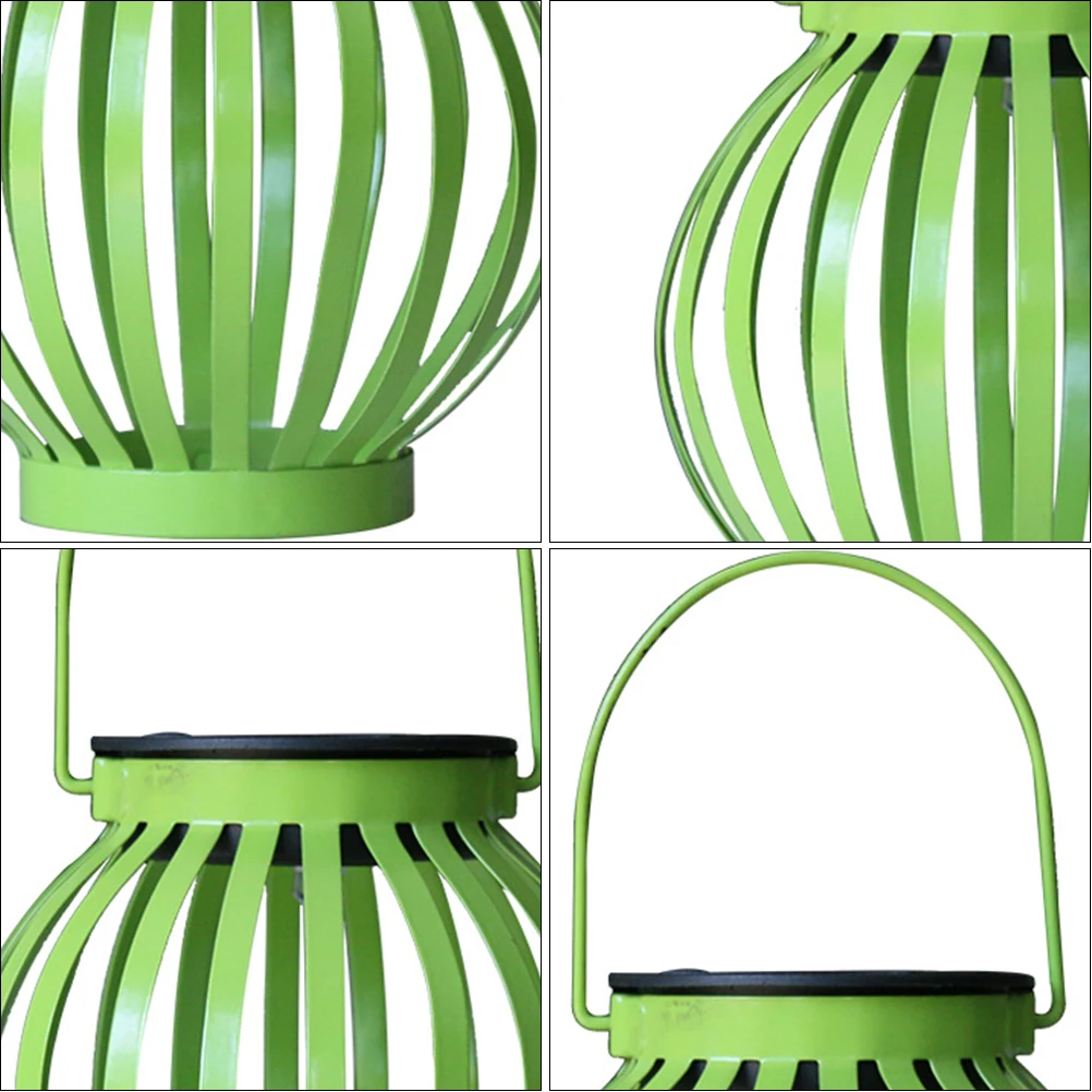 

Solar Powered Lantern Light Waterproof Metal Garden Lamp Decorative Yard Fairy L Lighting Outdoor Solar Energy