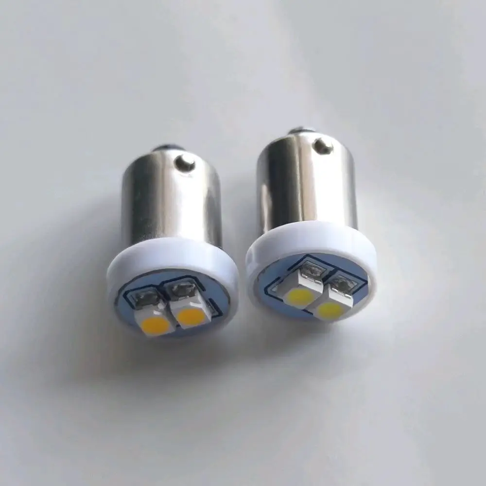 

100 шт. BA9S 1 SMD 3528 AC 6,3 В 6 В, фотоблестящий игровой автомат, лампочки без фиктивной фиксации