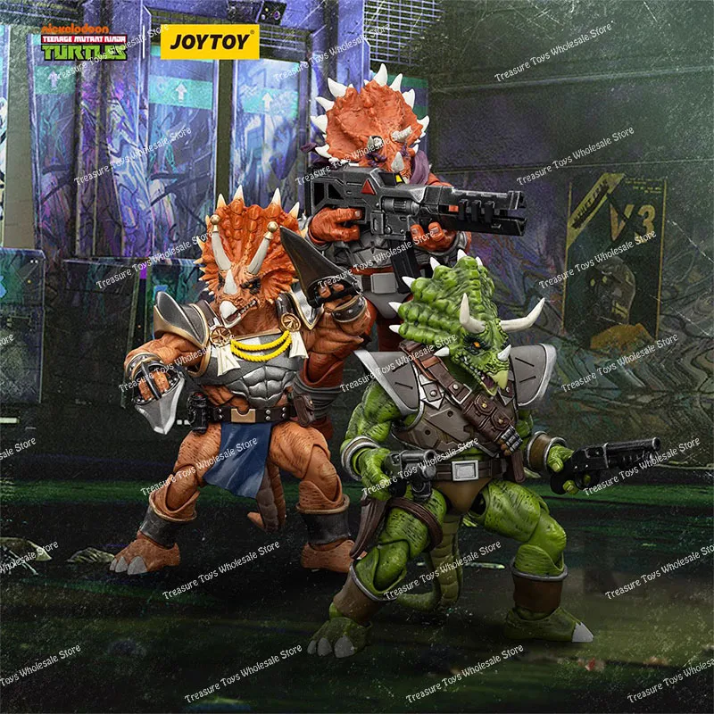 JOYTOY 1/18 TMNT Figure Captain Zorax Adjutant Zork Triceraton Infantryman Anime Action Figures Figurines Models Toys Gifts