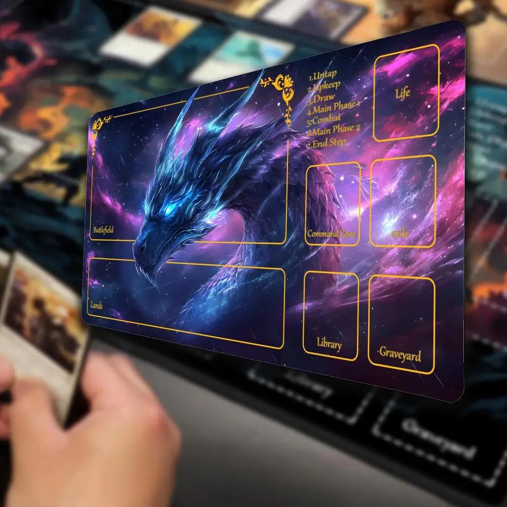 Dragon new Mouse Pad Office Mouse Pad with Wrist Support Games Desk Mat for MTG tcg,tNon-Slip desk mat,Gaming Mouse padsplaymat
