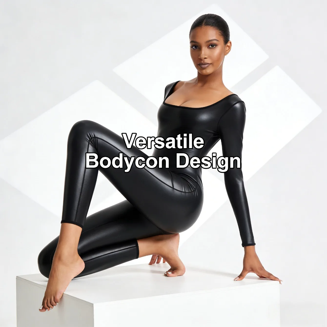 

Long Sleeve Long Pants Shapewear Bodysuit European American New Slim Fit Waist Training Gym Yoga Suit Body Sculpting Activewear