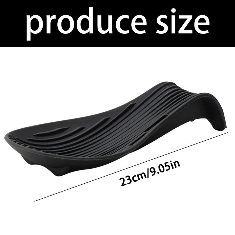 Thickened Nonslip Silicone Spoon Rest Holder For Kitchen Utensils Cooking Tool C7AC