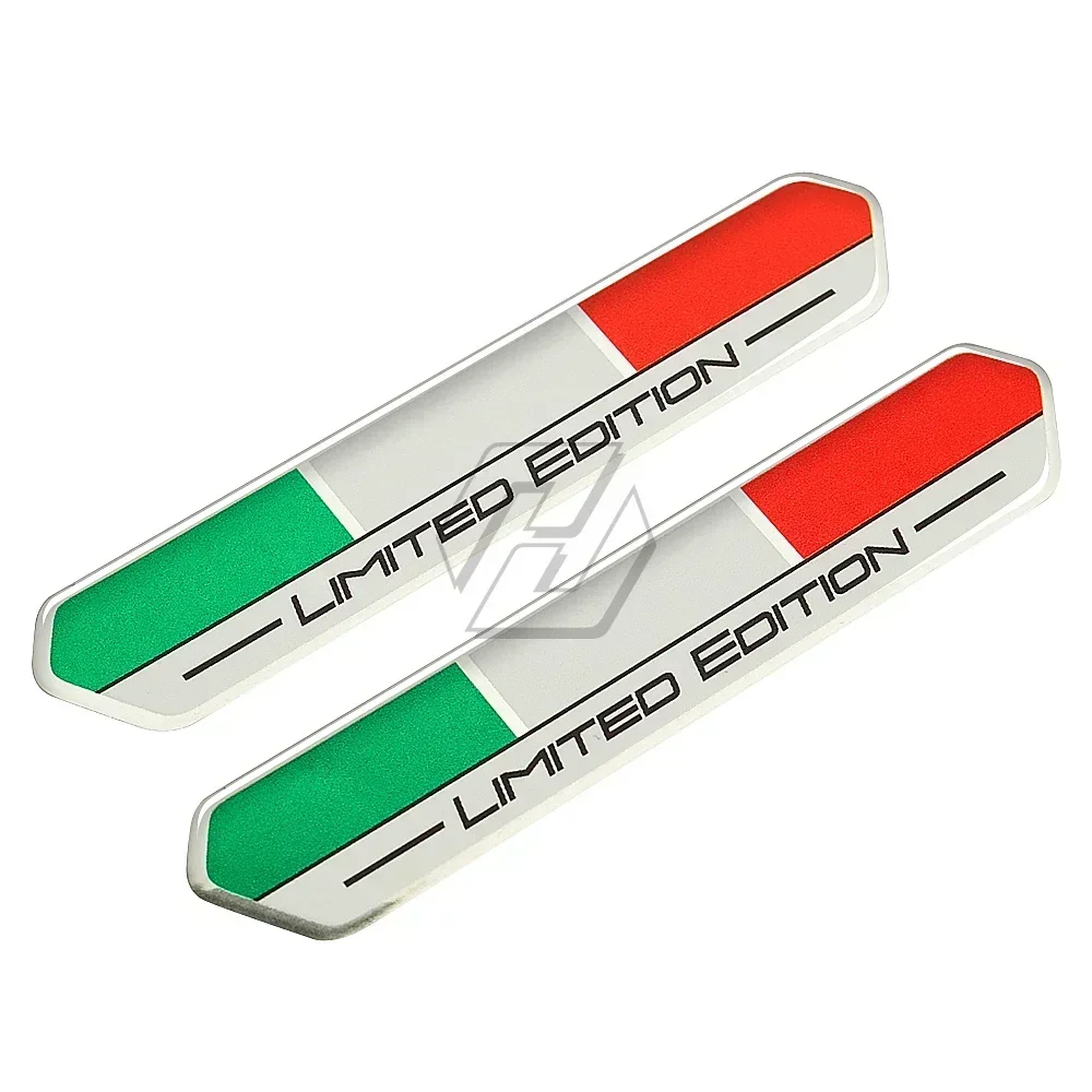 Para Piaggio Vespa Aprilia Ducati Italia pegatina de bandera edición limitada pegatina 3D acabado de Gel abovedado de alto brillo para calcomanías de coche