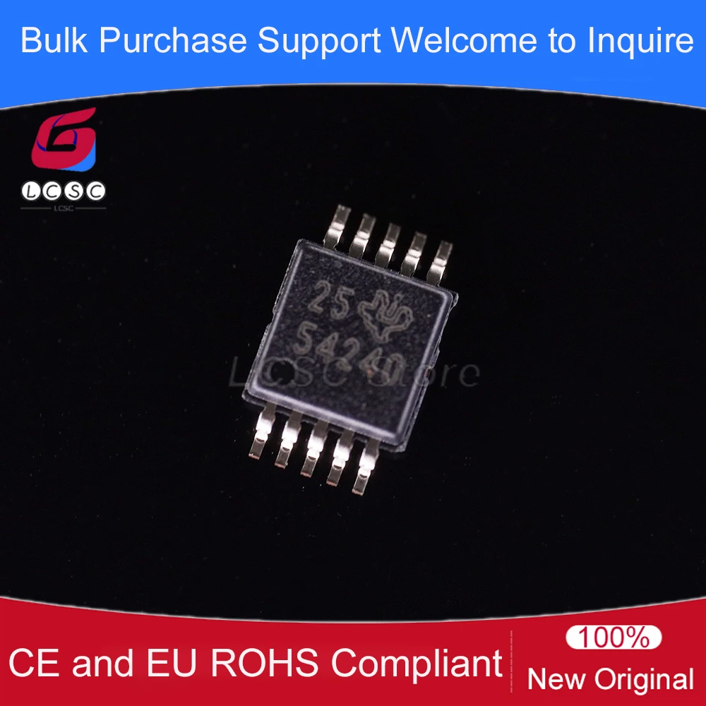 5pieces/Pack TPS54240DGQR 3.5V to 42V Step-Down DC-DC Converter With Eco-Mode MSOP-10-EP TPS54240 IC Power Chip 54240