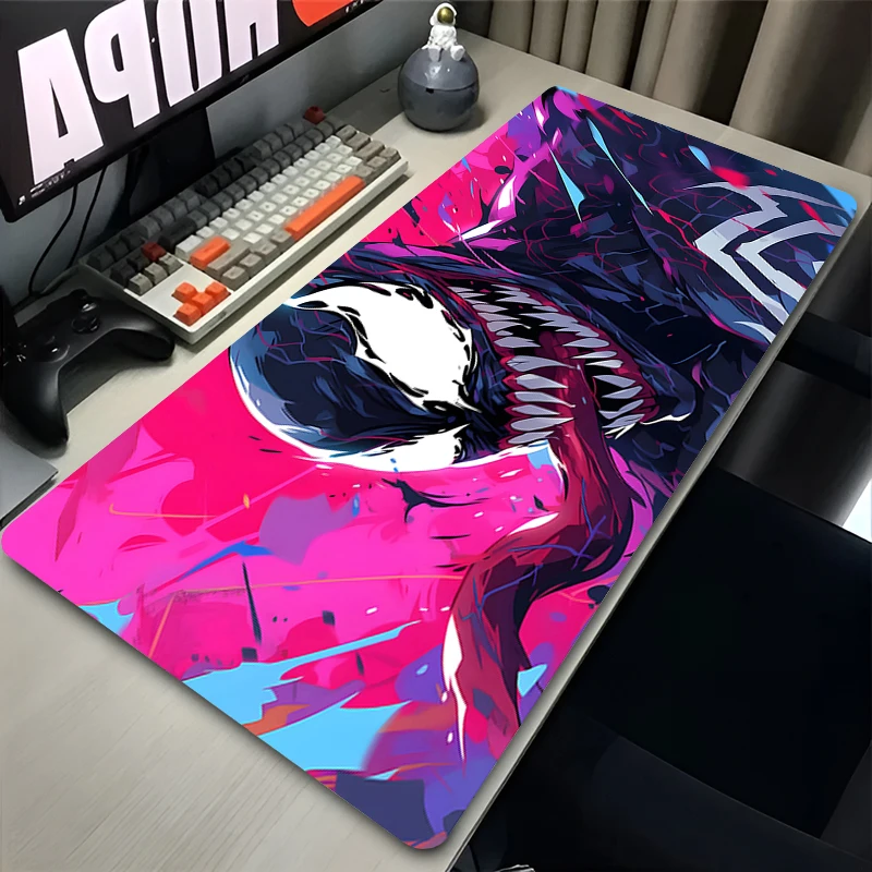 Marvel Large Mouse Pad Venom Computer Game Accessories Desk Pad For Laptop Desk Non Slip HD Printing Keyboard Mouse Mat 900x400