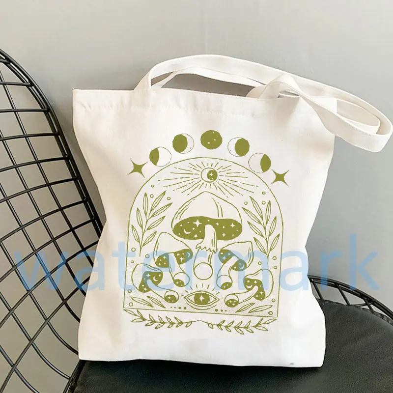 Vivid Mushroom Tote Bag Cute Totes Mushroom Cottagecore Goblincore Bag Shopping Bag Eco Friendly Canvas Bag Gift Basic Bag