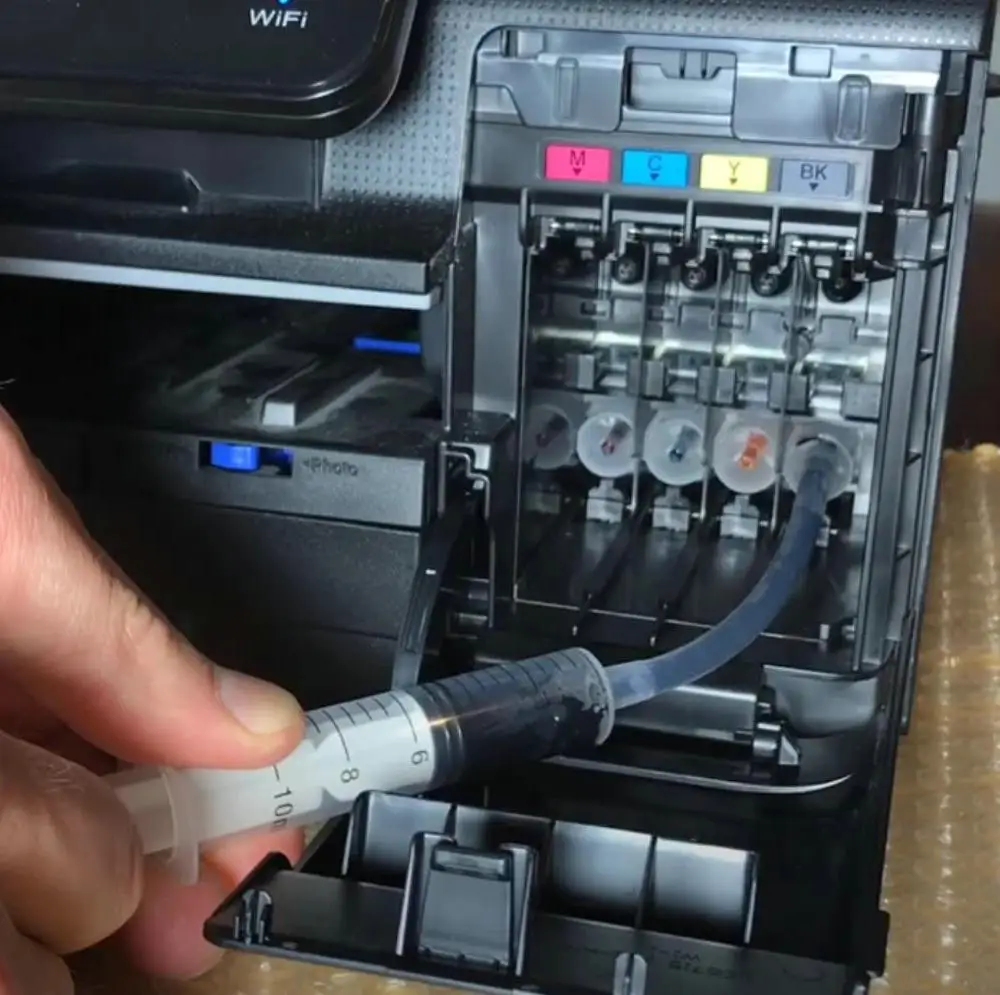 طقم تنظيف حقنة الطابعة رأس الطباعة تنظيف مسحة غسل أداة تنظيف الطابعة لإبسون Hp Brother Canon فوهة الحبر النظيف