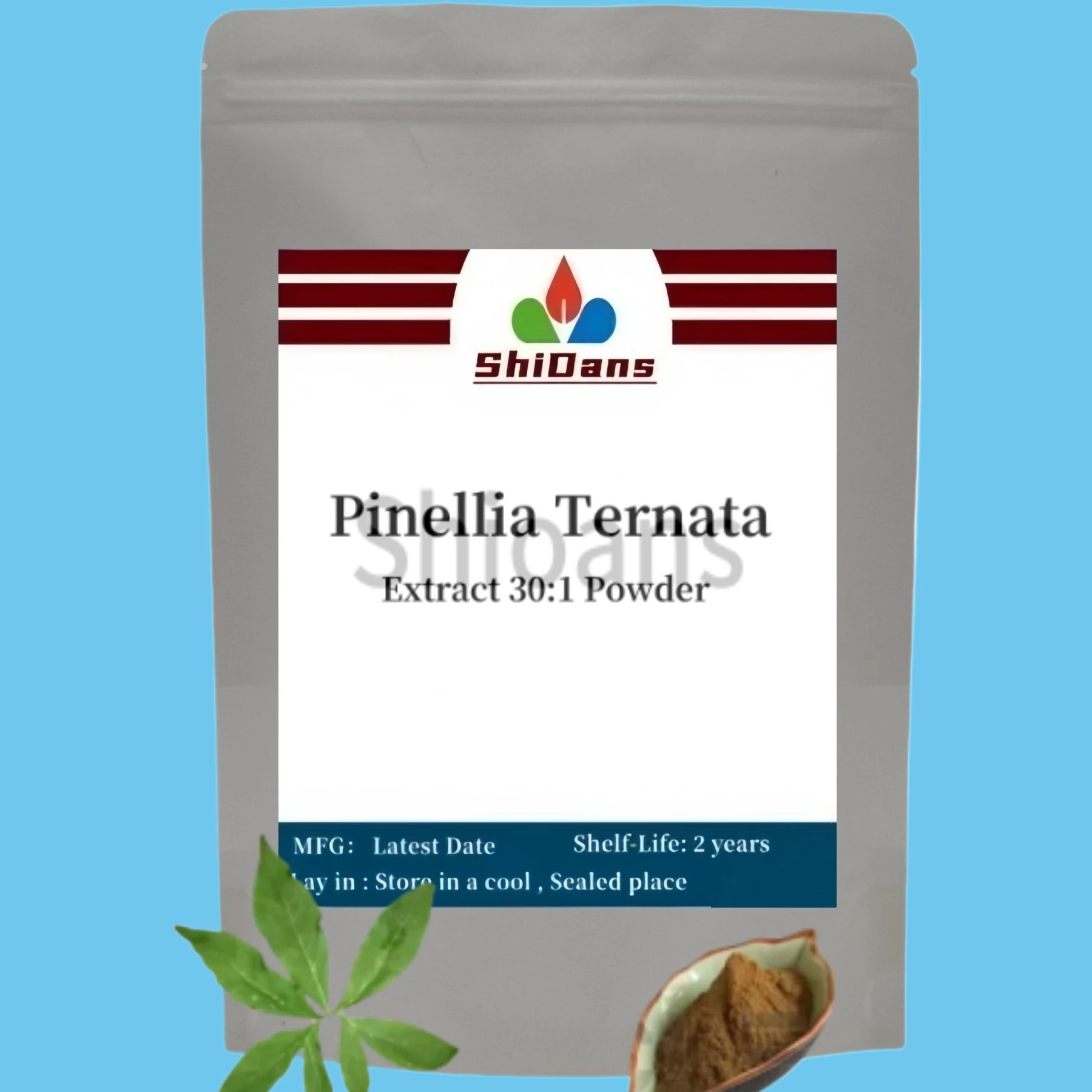 

8DYH индивидуальные многоразовые пакеты для экстракта пинелии 30:1, упаковка из алюминиевой фольги для быстрой доставки