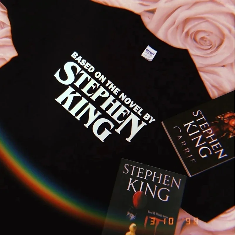 Based On The Novel By Stephen King Graphic Tops Summer Retro Tumblr Shirt Horror Grunge Clothing Funny Gift for Book Lovers