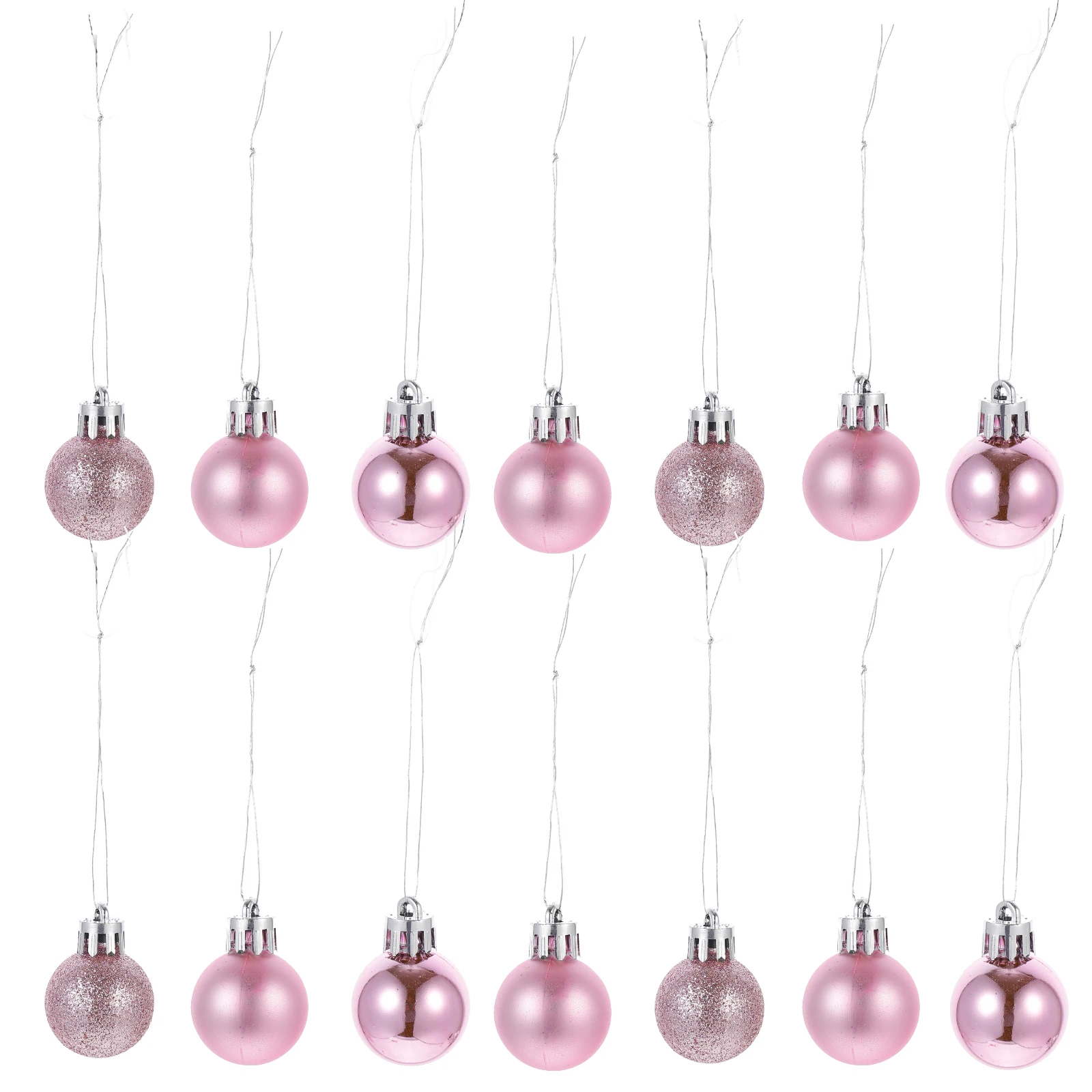 

24pcs Ball nament 3x3x3cm Plastic Holiday Ball nament Christmas Tree Decor Hanging Holiday Party Accessories Home Garden