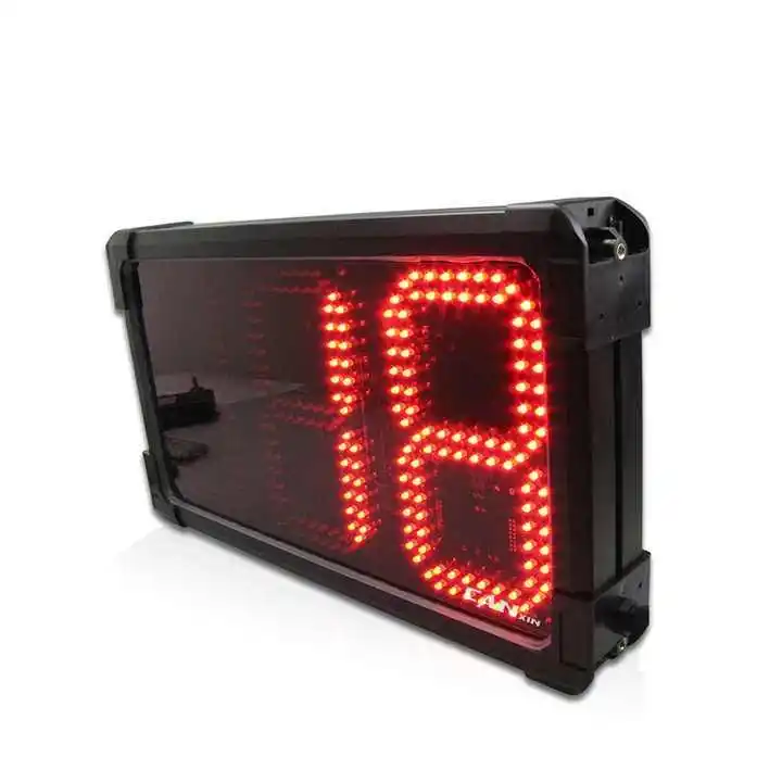 Jam Sistem Penghitung Program LED Besar 8 Inci Maks 999 Angka Penghitung Mundur dan Maju untuk Taman Hiburan Luar Ruangan Penghitung Arus Orang