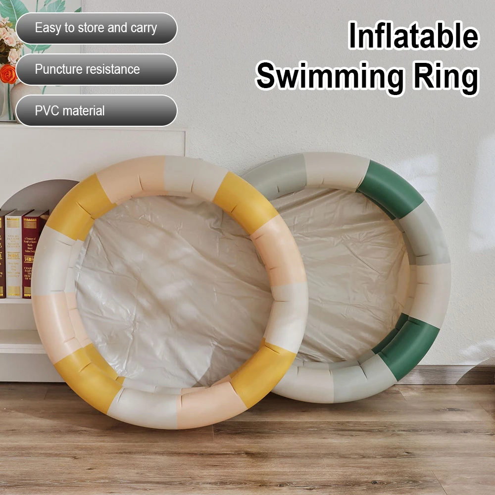 2 Rings Kiddie Pool for Toddler Kids Swimming Pool Inflatable Baby Ball Pit Pool Small Infant Pool