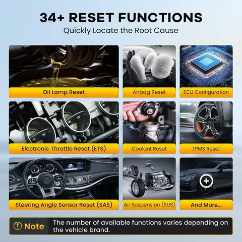 Professional OBD2 Scanner Diagnostic Tool with 34 Reset Functions 3000+ Active Tests Advanced ECU Coding AutoAuth for FCA