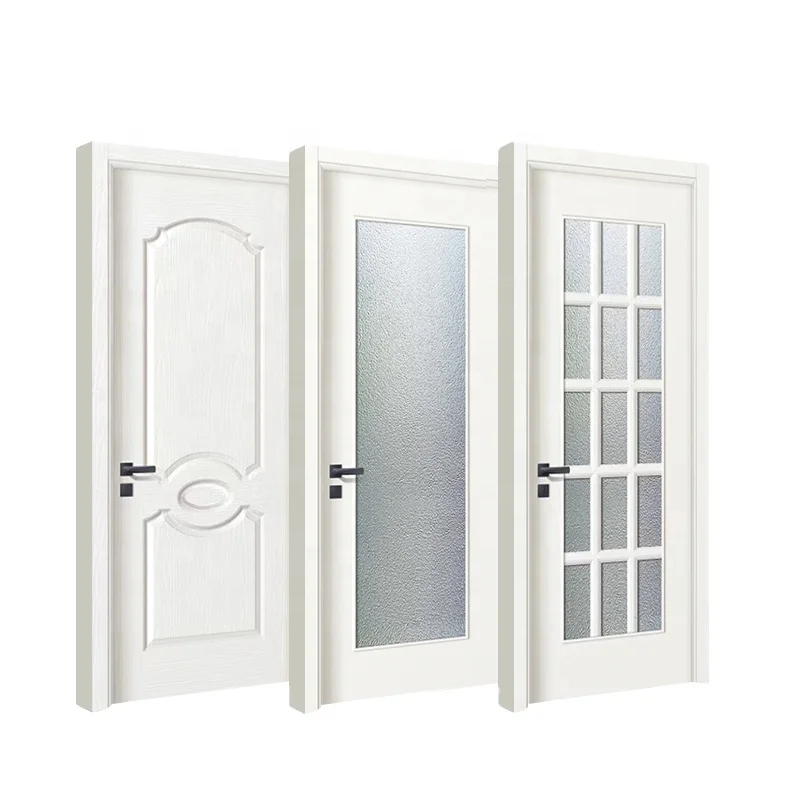 

High-quality modern moulded HDF wood white color composite painted wooden doors for interior use