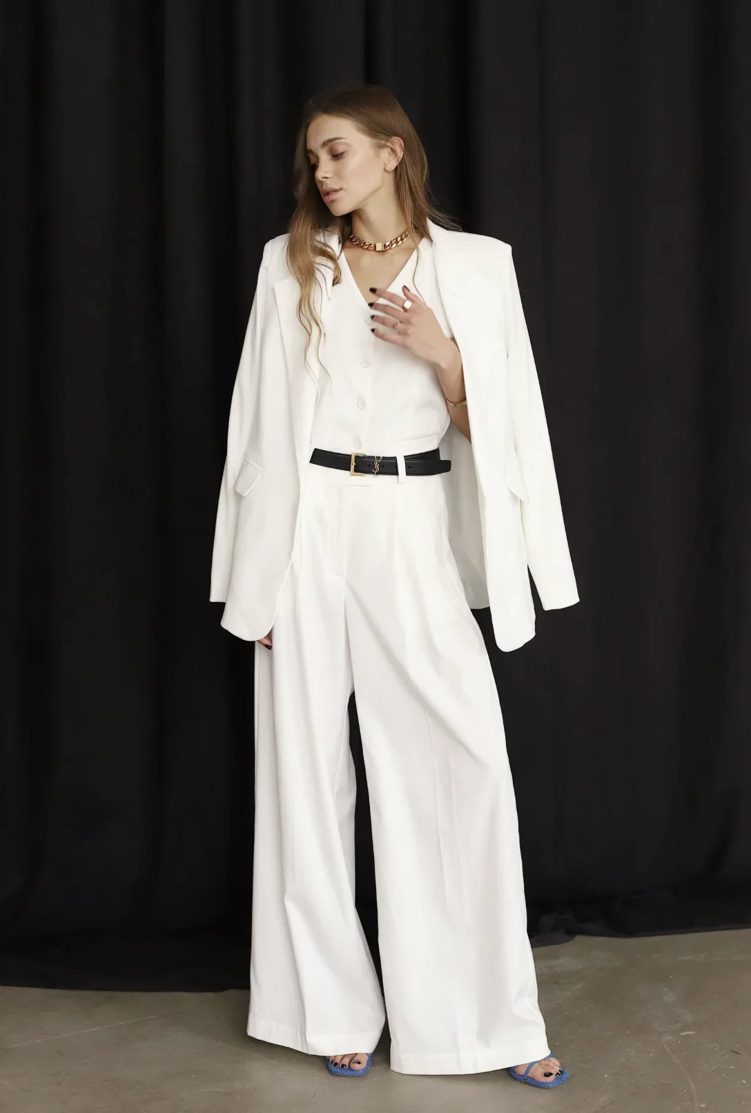 Allingentle Women Pants Suits 3 Piece Suit Long Pant for Office Business Womens Fashion Suit Customize