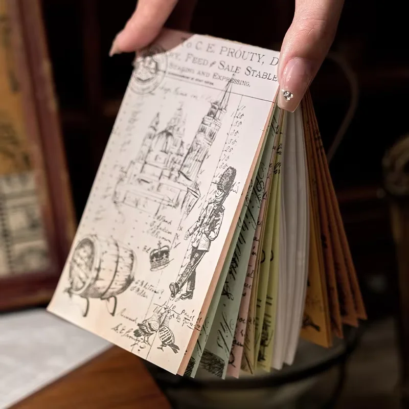 30 Sheets/pack Junk Journal Material Kraft Paper Retro Mange Series Vintage Scrapbooking Diary DIY Decorative Backing Paper