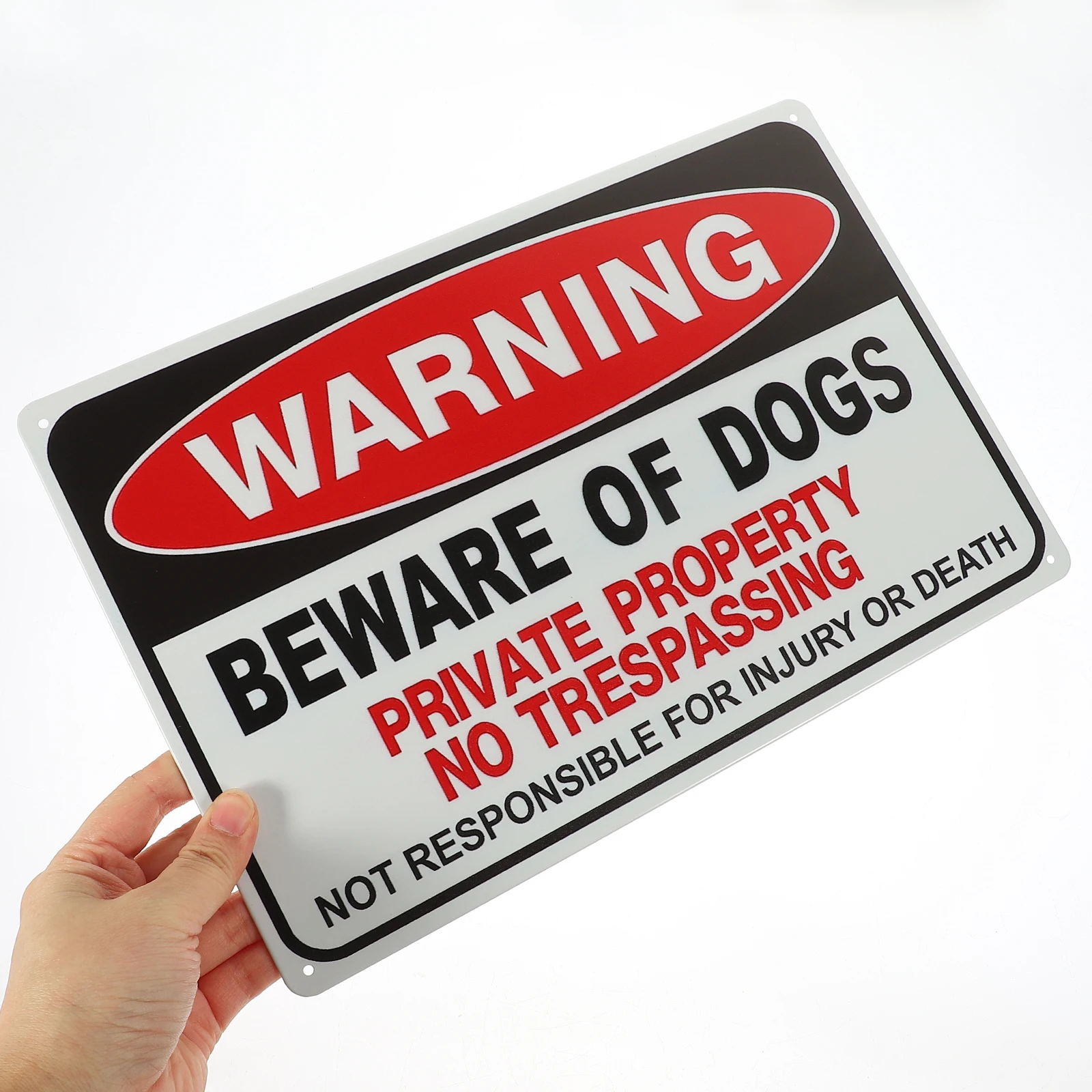 

2pcs Dog Signs Durable Iron for Garden Yard Easy Installation Beware Of Dogs Sign Vintage Metal Signs Beware of Dogs