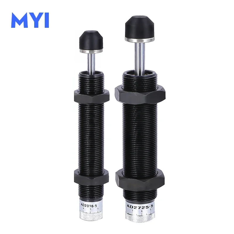 HLH AD Series Pneumatic Hydraulic Shock Absorber Adjustable Buffer Oil Pressure Buffer AD2525 AD2550 AD2725 AD3325 AD4250 AD4275