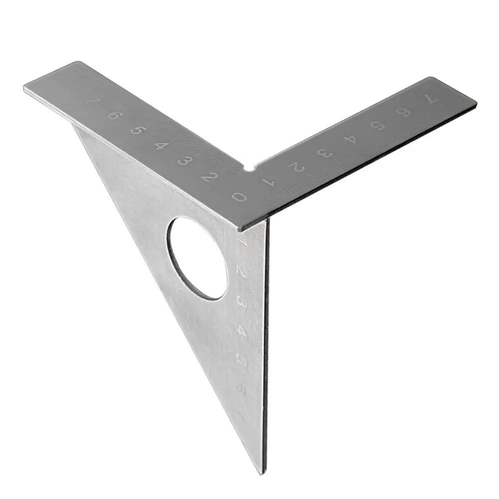 

45/90 Degrees Protractor Marking Gauge Multifunction Practical Angle Ruler Clear Scale Durable Triangle Square Ruler