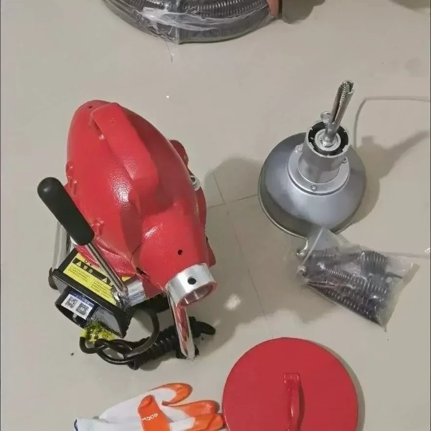 GQ75 Electric Pipe Dredging Machine Multifunctional Sewer Unblocking Tool For Home Toilet Kitchen