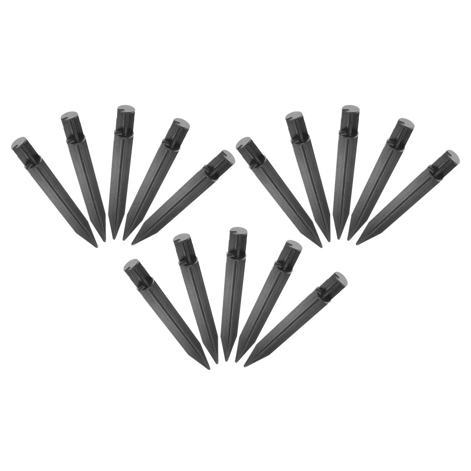 15Pcs Garden Landscape Stakes Plastic Ground Stakes Solar Light Spike Replacement Outdoor Yard Lighting Pathway Lamp Support