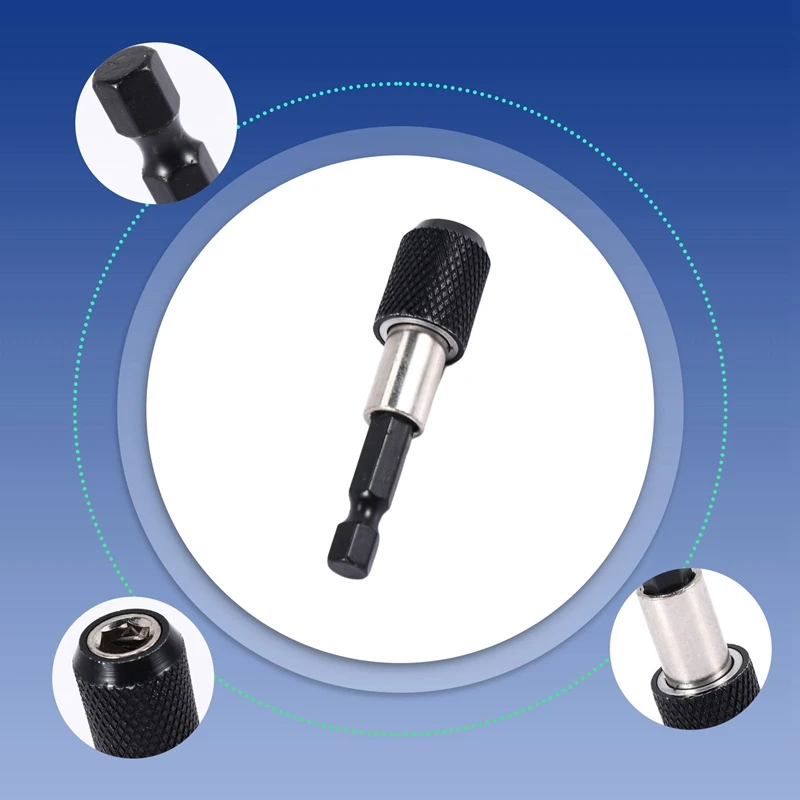 1/4 inch Impact Drive Hex Shank Quick Release Change Holder Bit Drill Chuck Adapter-A20R