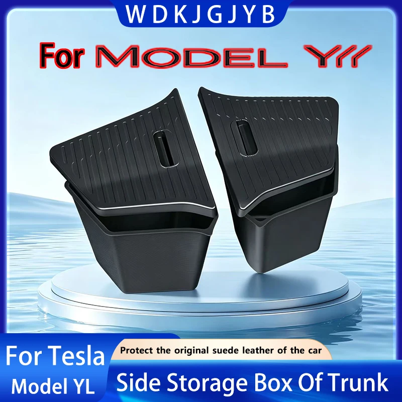 For Tesla New Model YL Launch 2026 TPE Side Storage Bucket In Trunk To Compensate For Trunk Defects Trunk Storage Bucket Storage