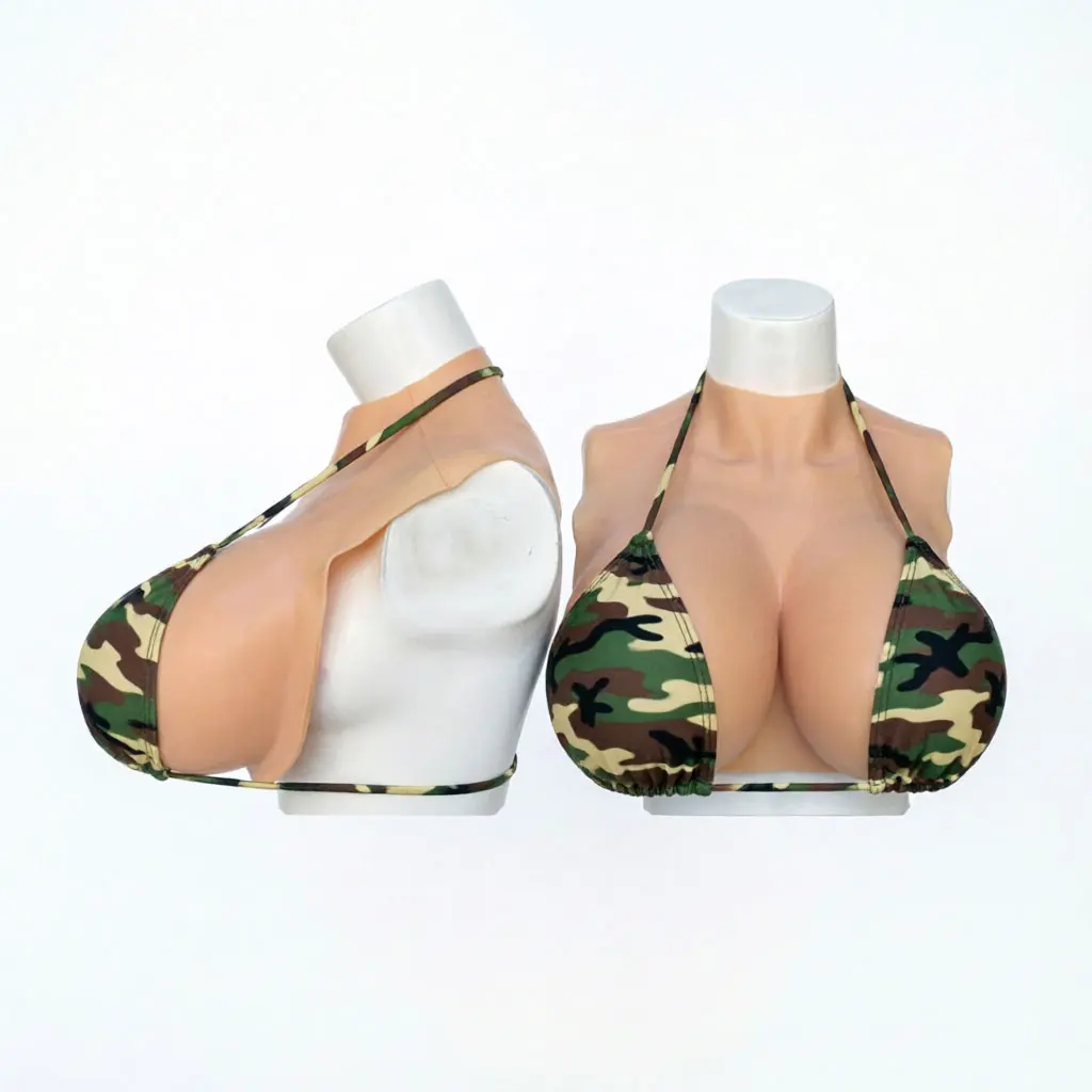 Silicone Breast Forms Plump Soft Shake Tight Fit for Transgender Crossdresser Drag Queen Cosplay - Huge Fake Boobs