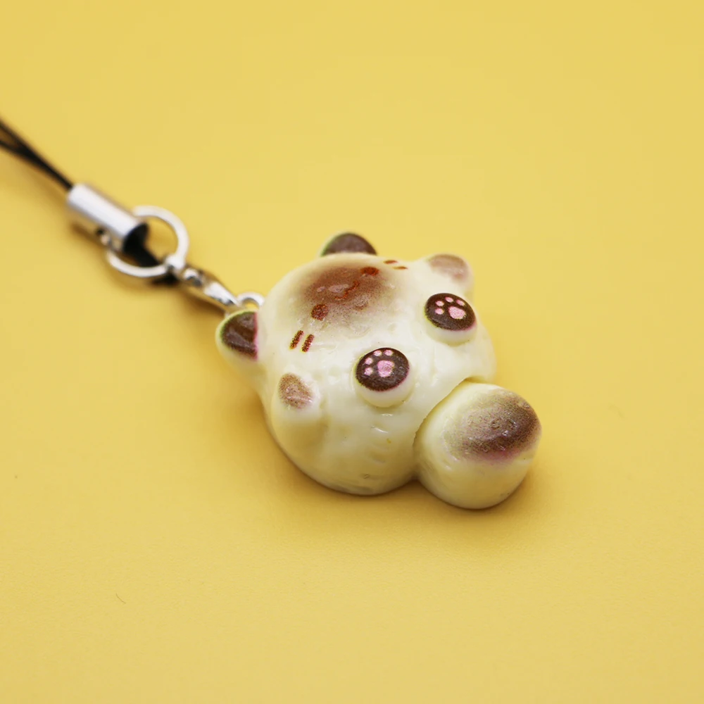 Милый кавайный мини-подвеска для телефона с изображением кота, новый брелок для iPhone 14, автомобильный школьный рюкзак Ins Korea Y2K, подарок для милой девушки