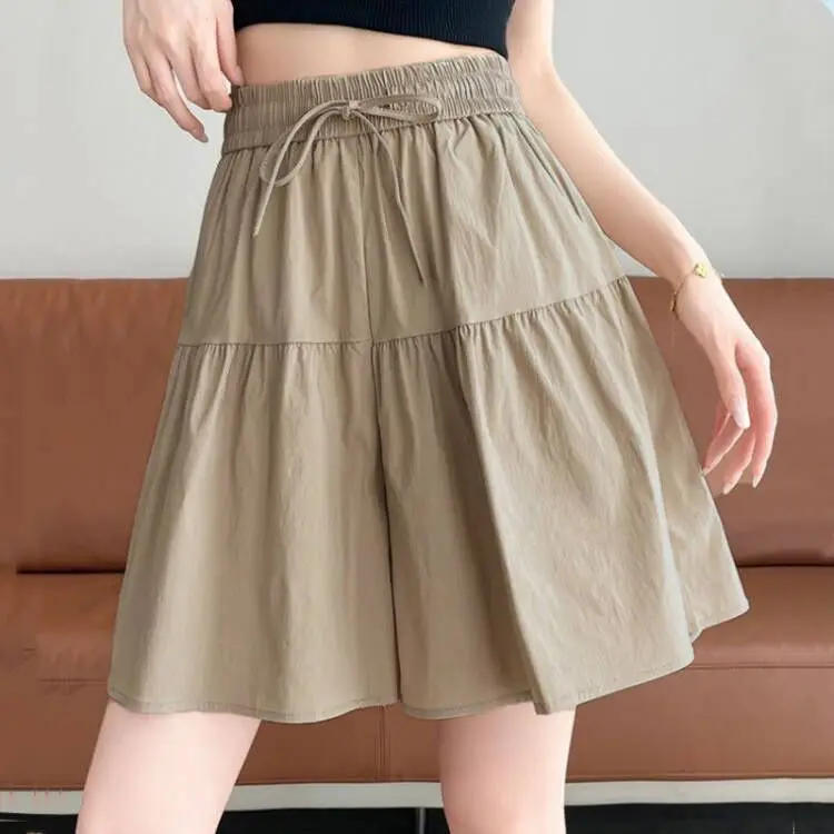 Trendy five-quarter pants mocha