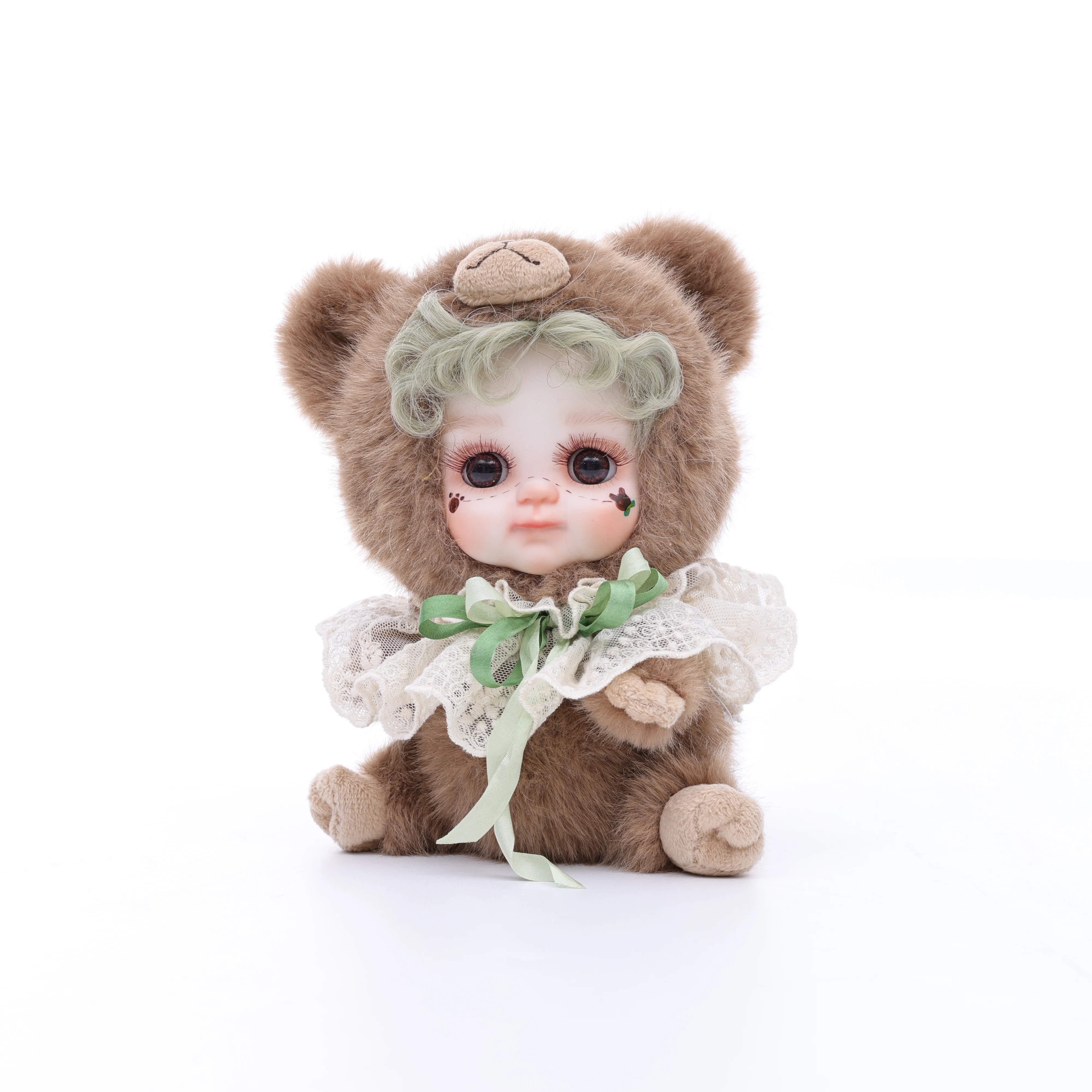 cloveray-8-inch-super-cute-porcelain-doll-kawaii-plush-animal-ceramic-doll-original-high-quality-handmade-collectible-art-gift