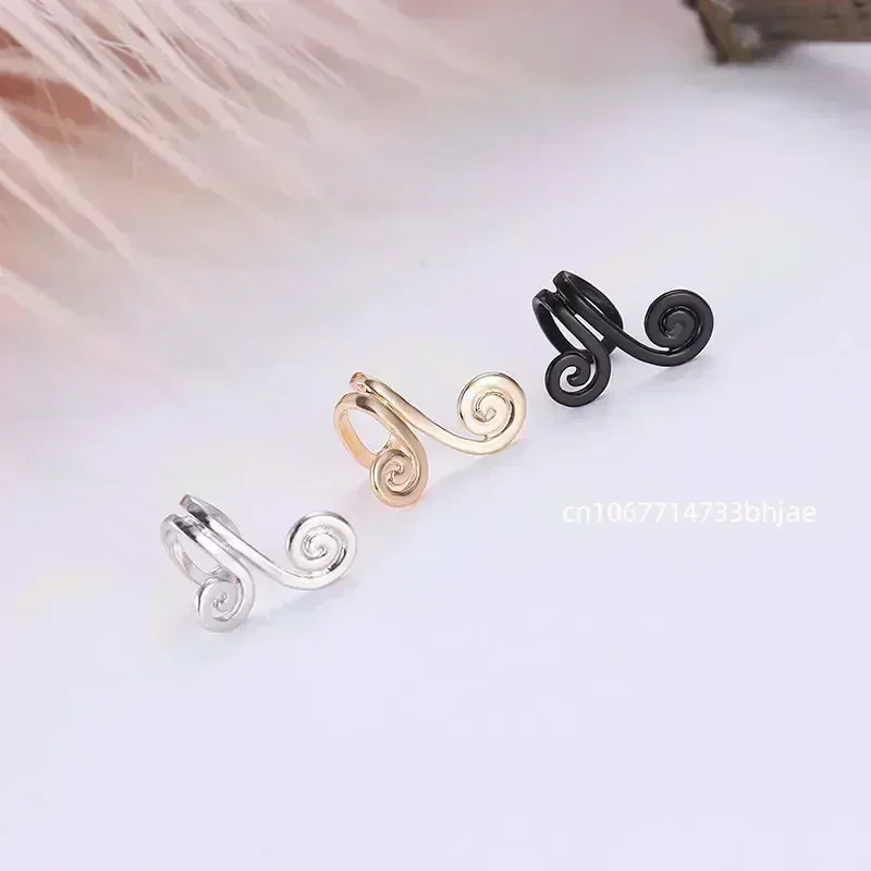 1/2/3pcs NonPiercing Flower Shape Women Alloy Earrings Girl Accessories Earrings Without Ear Holes Simplicity Cartilage Ear Clip