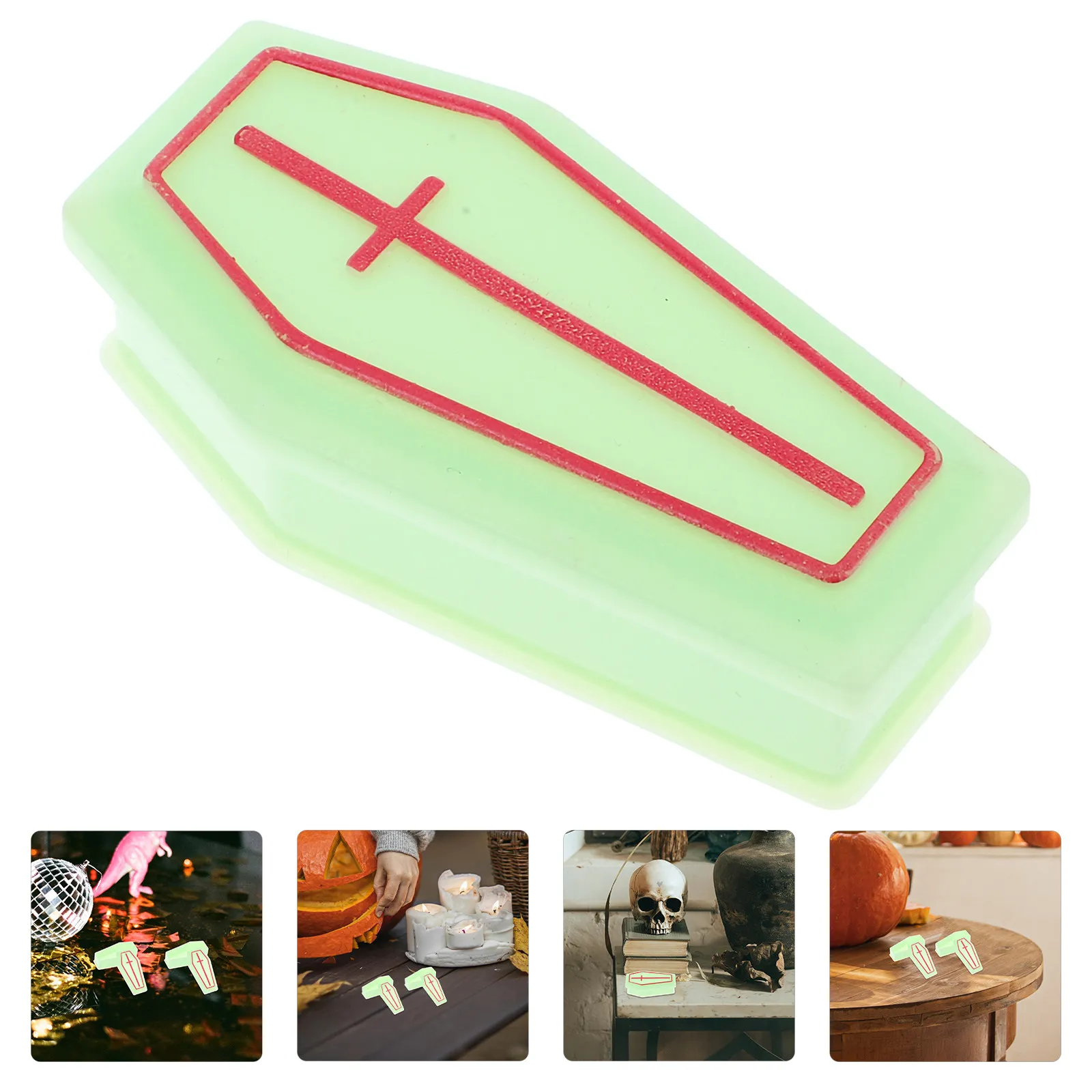 

10Pcs Micro Empty Coffin Box Halloween Party Prank Decor Realistic Mini Coffin Container for Indoor Outdoor Spooky Scene Setup
