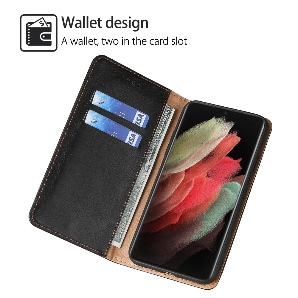 Wallet Leather Case for Samsung Galaxy S23 S22 S21 S20 FE Ultra Plus S10 S8 Plus  A72  A70 A71  A21s Flip Cover