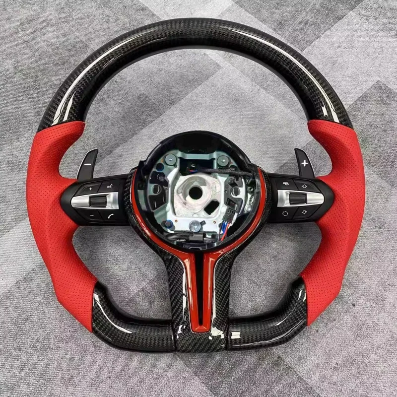 

Индивидуальный руль из углеродного волокна и кожи для BMW 1, 2, 3, 6 серий, X3, X6, M3, M6