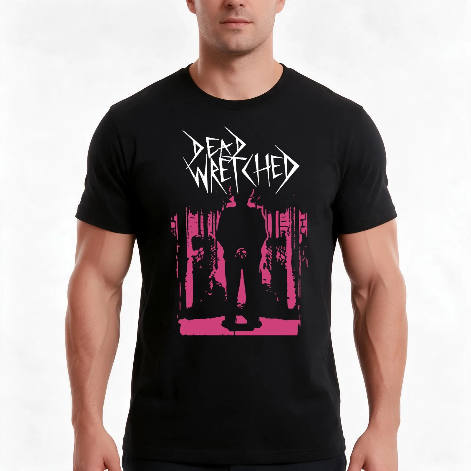 Dead Wretched T-Shirt Summer Casual Cotton Tee Oversized Streetwear Tops Vintage Graphic Print Loose Fit Short Sleeve