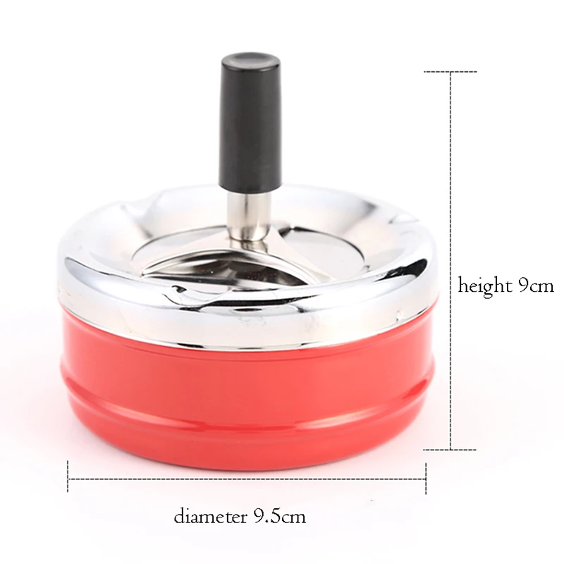 Press Type Cigarette Ashtray Windproof Rotating Ashtray Smoke Cup Holder Home Decoration, Automatic Cleaning Smoking Ashtrays