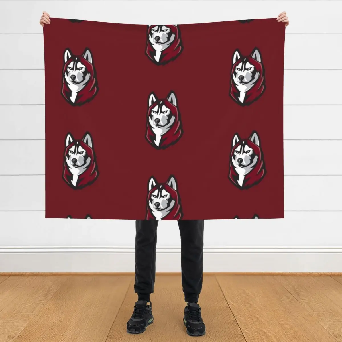 

Huskies fans maroon Throw Blanket Giant Sofa Vintage christmas decoration Retros Blankets