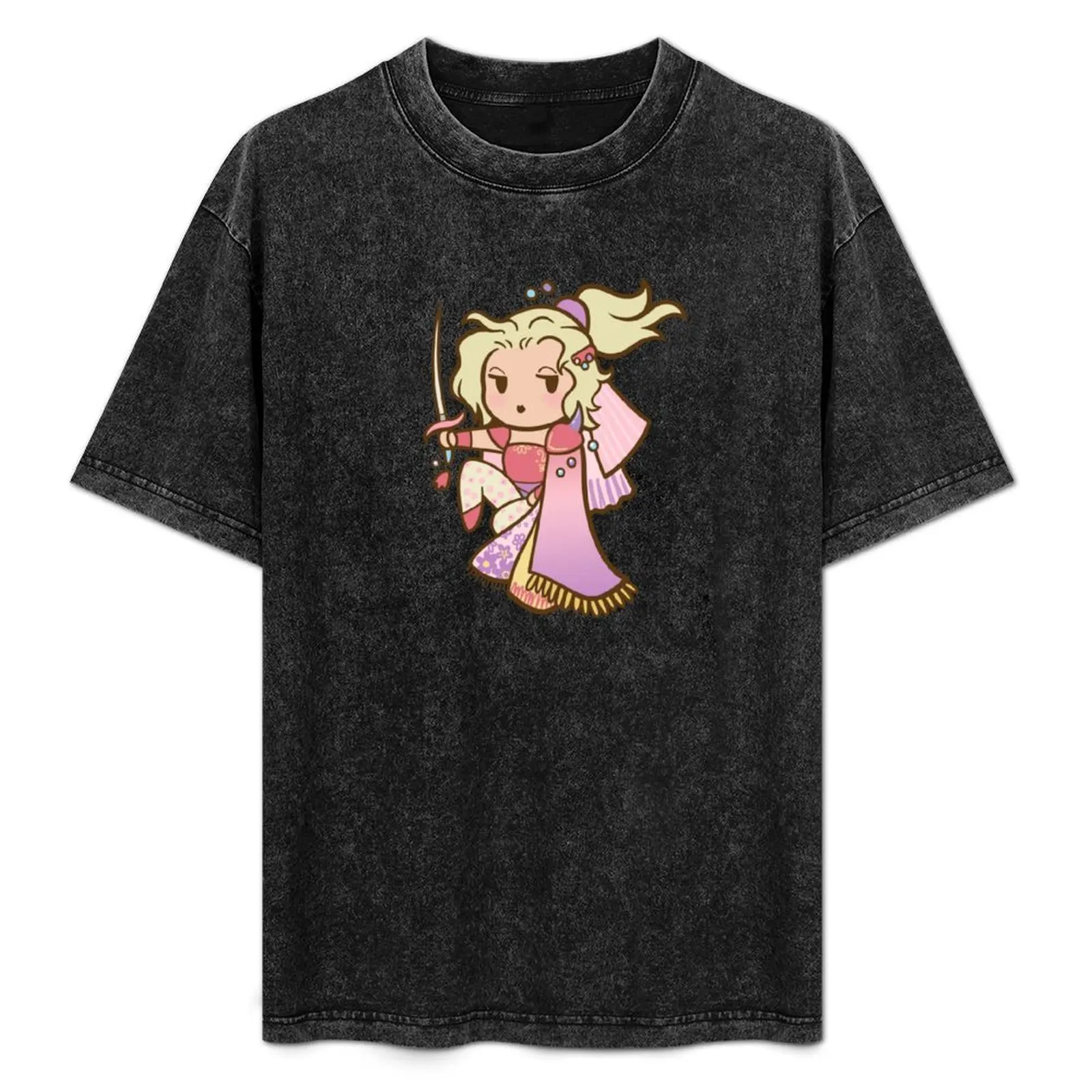 

FF6 Terra Blonde w Sword T-Shirt High Elasticity Sports T-Shirt