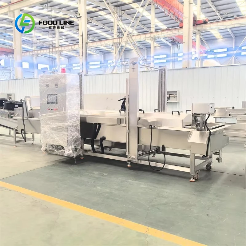Customized Fully Automatic Frying Machine for Frying Meat/fish Balls French Fries Sweet Potato Eggplant Slices Tempura