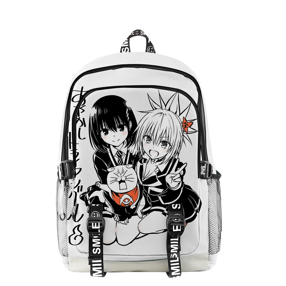 

Ayakashi Triangle Anime Zipper Backpack School Bag Unique Daypack 2023 New Japan Manga Traval Bag Oxford Cloth