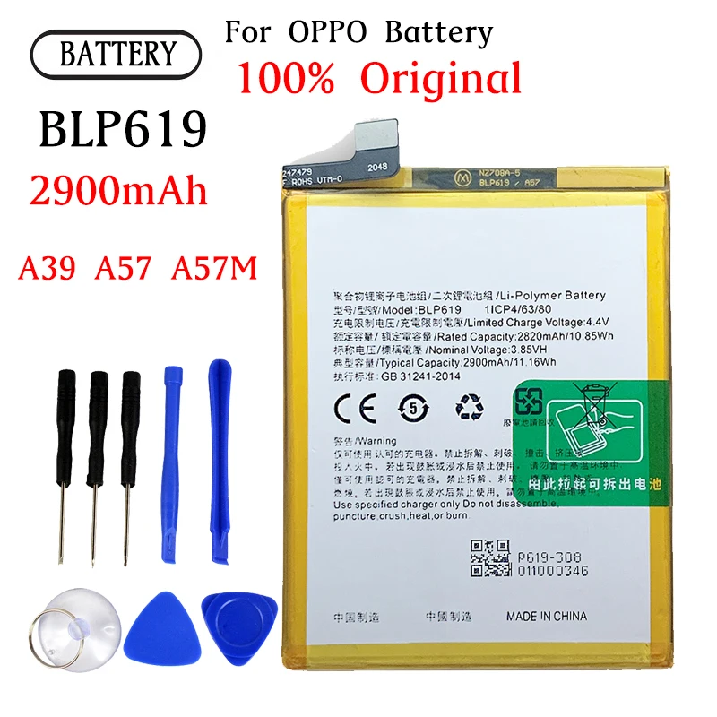 BLP619 Battery FOR OPPO BLP619  619 A39 A57 A57M high capacity Capacity Phone Batteries Bateria