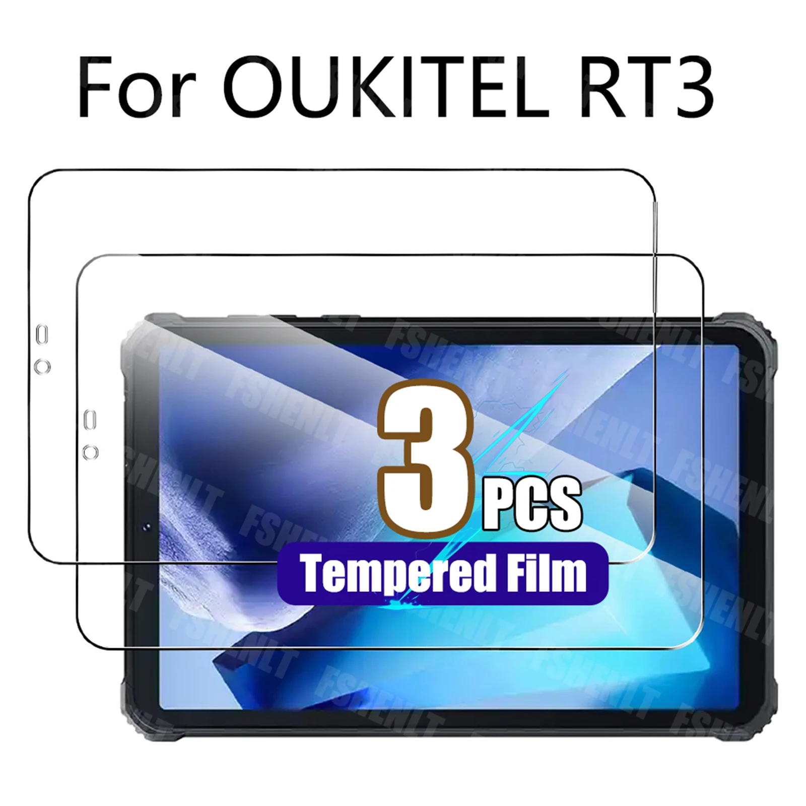 Screen Protector for Oukitel RT3 (8 inch) 2022 Released HD 9H Hardness Explosion-Proof Film Anti-fall Tablet Tempered Film