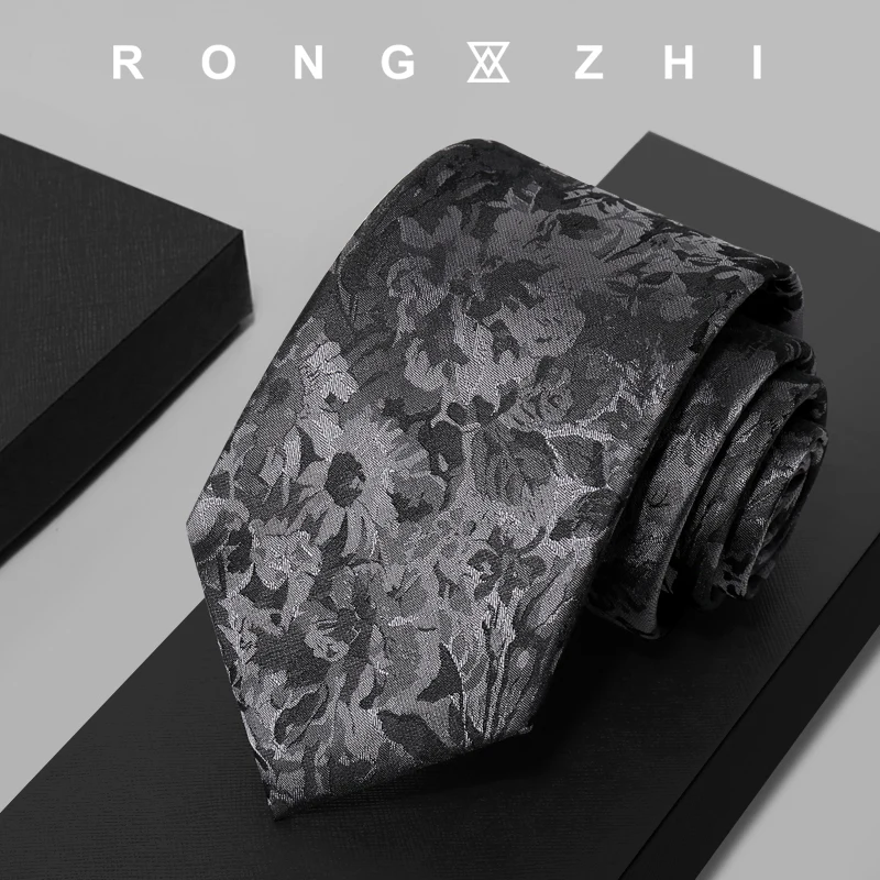 handmade-vintage-silk-tie-with-wool-lining-for-men-high-end-light-gray-jacquard-in-chinese-style-suitable-for-business-and-weddings