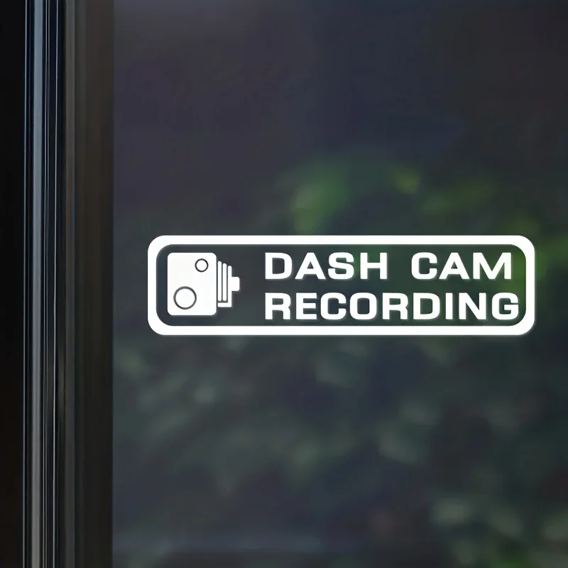 HD Camera Graphic Dash Cam Vinyl Sticker Car Windshield Decal Auto Performance Window Exterior Decor Accessory
