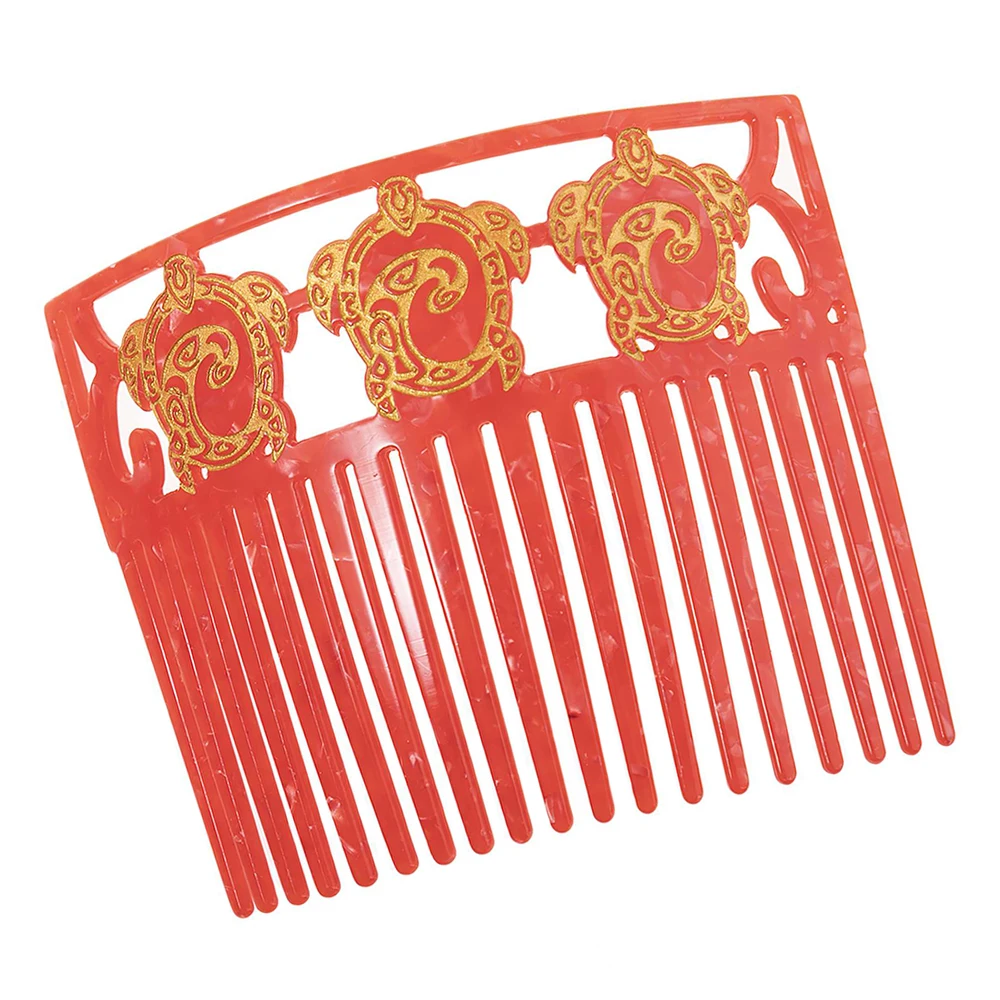 Vintage Hair Comb Colorful Acetate Hair Accessories Tortoiseshell Women Hair Combs Clips Flamenco Headdresses Jewelry Weddings